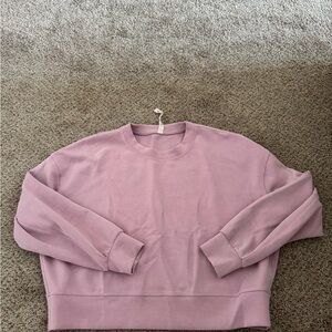 Lululemon Softstreme Perfectly Oversized Cropped Crew (size 10)
